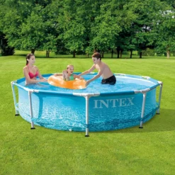Piscine Hors-sol Metal Frame Ocean Ø3,05 X 0,76 M Intex -Espace Détente 434946 imgWEB Piscine Beach Side Diam 305xH76 6 c773